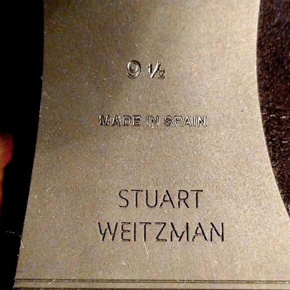 Stuart Weitzman Margot 75mm Stretch Suede Sock Booties, Size 9.5 W, (D) … - Picture 11 of 12